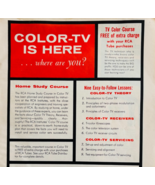 1954 RCA Radio Color TV Training Advertisement Vintage Electronic Servic... - €21,46 EUR 1954 RCA Radio Color TV Training Advertisement Vintage Electronic Servic... - €21,46 EUR