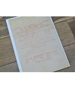 Antique C D Kenny Co Coffee Tea Store Poster Bill Sign - £50.63 GBP
