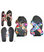 Multicolored Slide Sandals Comfy Perfect for Pool or Beach! NWT Sz 4,5,6... - £13.64 GBP