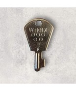 Stainless Steel Winix Key Vintage Lock Box Safe Key Flat - $19.05 CAD