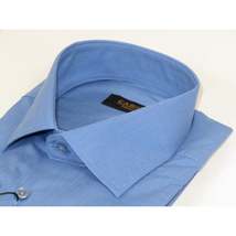 Men's Shirt Hankie CASILA Turkey Cotton Blend Long Sleeves 501770-46 Blue Oxford image 5