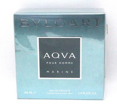 Bvlgari Aqva Marine Pour Homme Eau De Toilette Spray 3.4 FL OZ New and Sealed - $98.00