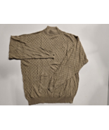 ESTES-Men&#39;s Large-Crew Neck Silk-Wool Tan Sweater - $24.44