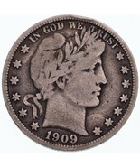 1909 50C Barber Demi Dollar En Fin État Tout Naturel Couleur Complet Lib... - €56,75 EUR