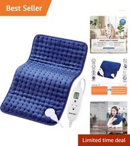 Versatile 12” x 24” Electric Heating Pad with Auto-Off &amp; 9 Temperature S... - $47.47