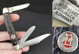 vintage Robt Klass pocket knife Kissing Crane Solingen stockman ESTATE SALE - $79.99