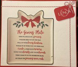 Lenox Hosting The Holidays Gift Giving Plate Pass it On with Loving Kind... - $34.50