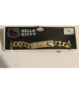 Hello Kitty necklace gold color adjustable choker New with tags (2013) - £8.47 GBP