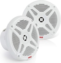 Inch Bluetooth Marine Speakers - 2-Way Ip-X4 Waterproof And Weather Resistant - £91.58 GBP