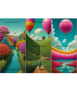 Colorful iPhone 14 Wallpapers, Vibrant Balloons, Set of 3 - €0,84 EUR