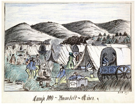 3907 Humbelt River Camp drawing Poster.Landscape Wall Art Decorative.Decoration - £12.51 GBP+