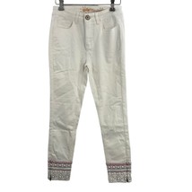 Desigual White Denim Boho Embroidered Exotic Jeans EU 34 / US 0 New - £59.89 GBP