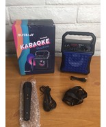 Portable Karaoke Machine w/ Microphone Home Karaoke System Blue Open Box... - £32.30 GBP
