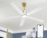 White Ceiling Fans With Lights: Cf02-Bgw 60-Inch White Ceiling Fan With ... - $220.93