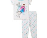 Disney Frozen Toddler Snug-Fit 2 Piece Pajama Set, White Size 5T - $15.83