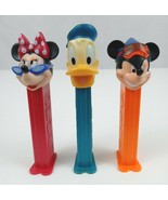 Vintage Lot Of 3 Disney Pez Dispensers Ski Mickey, Cool Minnie, Donald Duck - £8.49 GBP