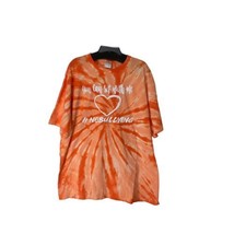 port &amp; company unisex adult XL short sleeve orange tie-dye t-shirt #Nobullying - £9.31 GBP