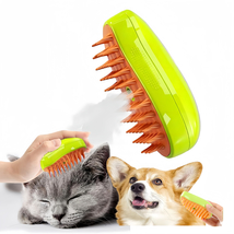 Steamy Cat Brush, Upgrade 3 In1 Electric Self Cleaning Steam Cat Brush - £22.33 GBP