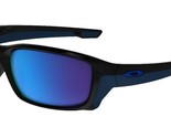 Oakley Straightlink Sunglasses OO9331-04 Polished Black W/ Sapphire Irid... - $74.24