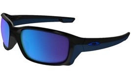 Oakley Straightlink Sunglasses OO9331-04 Polished Black W/ Sapphire Iridium Lens - £59.66 GBP