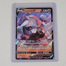 Pokemon TCG Card Rhyperior V 095/189 Ultra Rare Darkness Ablaze 2020 NM/M - £10.35 GBP
