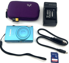 Canon PowerShot ELPH 110 HS IXUS 125 BLUE Digital Camera 16.1MP 5x Zoom ... - $326.00