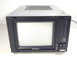 RARE Vintage Japanese Sharp CT-6003 IC Transista Portable Telvision TV 100V 1985 - £183.66 GBP