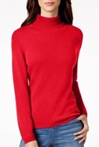 Charter Club Womens XS Calypso Red Cashmere Turtleneck Sweater NWT U83 - £46.30 GBP