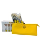 Lurella Cosmetics Neon Brush Set Color: YELLOW with Zipped Cosmetics Bag - $11.12 CAD