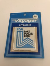 Vtg Voyager Brand Lake Placid 1980 Winter Olympics Sew On Patch Brand New - £11.82 GBP