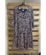 Garnet Hill 100% Viscose Paisley Printed Pocket Cottagecore Dress Size 6... - $366.30 MXN