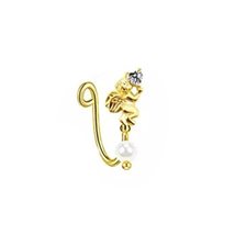 Fashion Crystal Crown Fake Nose Ring Non Piercing Clip On Nostril Rings Indian   - £7.95 GBP