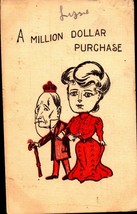 A Million Dollar Purchase Romance Comic Postcard 1909 BKC - £3.91 GBP