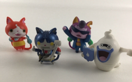 Yo Kai Deluxe 2&quot; PVC Figures Toppers 4pc Lot Jibanyan Baddinyan Whisper Robonyan - £13.50 GBP