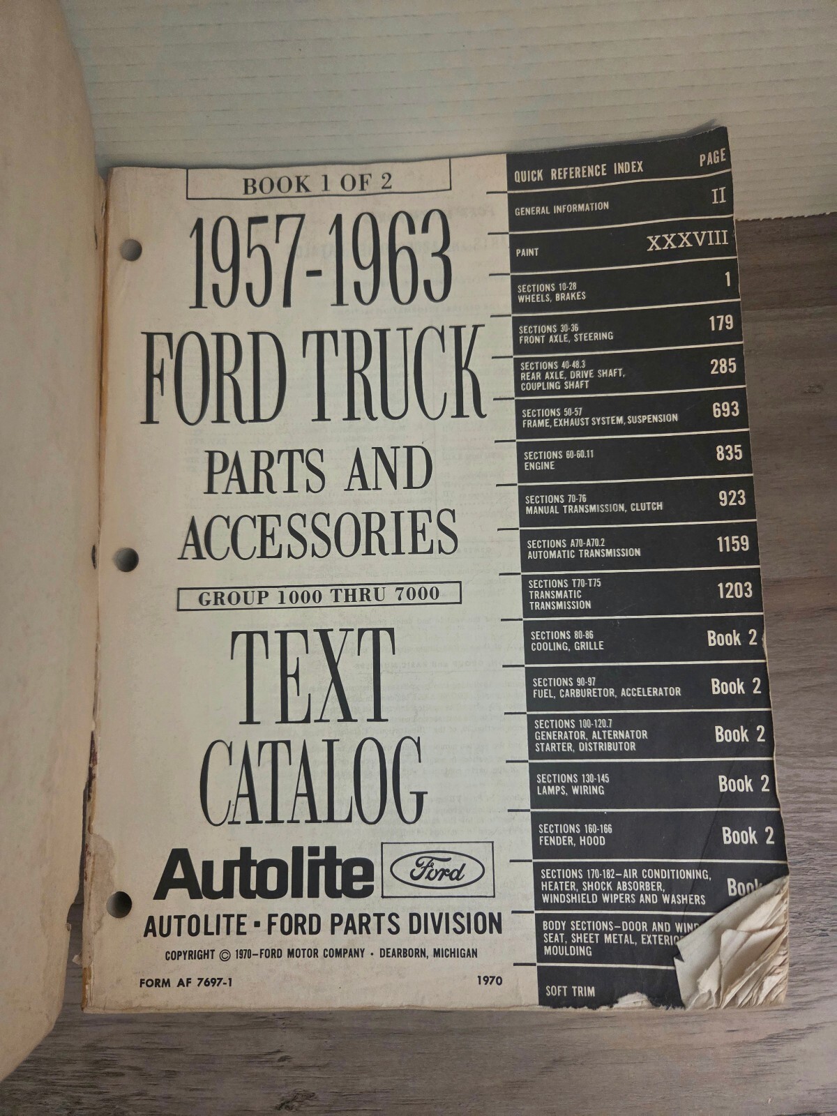 1957-1963 Ford Truck Parts and Accessories Text Catalog Book 1 and Book 2 Item image 3