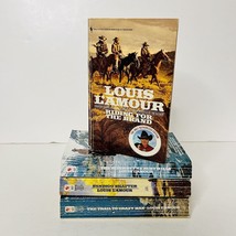 Vintage Louis L&#39;Amour Book Paperback Lot x 4 Westerns History Adventure Action - $25.39