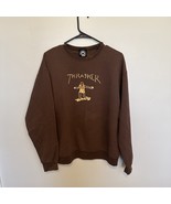 Thrasher Skateboarding Sweatshirt Medium Brown Mens Crewneck Gonz Mark G... - €17,11 EUR