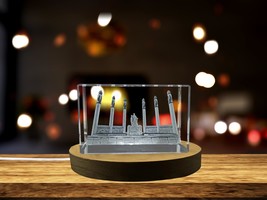 LED Base included | Monument to the Children Heroes 3D Engraved Crystal ... - $484.45 MXN+