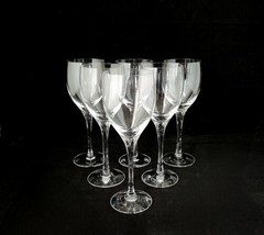 Orrefors Sweden ILLUSION CLEAR Crystal Claret Wine Glasses ~ Set of 6 - £94.95 GBP