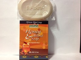 Madina Bars Unisex Honey &amp; Almond  Cocoa Butter Soap 100% Vegetable Base... - £8.96 GBP