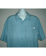 Wrangler Vented Sport Fishing Shirt Mens XXL Blue Polyester Nylon Blend - £22.44 GBP