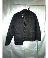 MSRP $295 GUESS Women&#39;s Black Overcoat Size Medium - $1,799.92 MXN