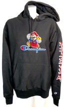 Champion x Super Mario Bros Reverse Weave Super Mario Chenille Kanji Hoodie XXL - £105.05 GBP