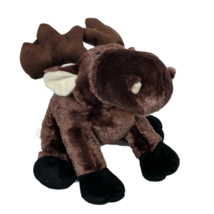 Ganz Webkinz Brown Moose Wildlife Plush Stuffed Animal HM375 No Code 10&quot; - £16.56 GBP