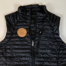 LL Bean Downtek Down Stowaway Puffer Vest Full Zip Women&#39;s Black Packable - $39.58