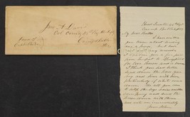 Antique Civil War Soldier Letter Camp Butler Head Quarters 46th Regt Davis - £96.93 GBP
