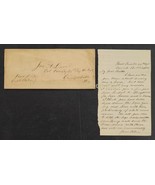 antique CIVIL WAR SOLDIER LETTER camp butler head quarters 46th Regt DAVIS - £92.46 GBP