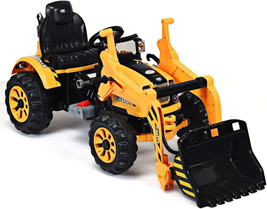 GLACER 12V Kids Ride-On Forklift, Battery Powered Excavator W/ 2 Speed, Moving F - £296.69 GBP