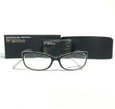 Porsche Design Eyeglasses Frames P8247 A Black Clear Round Cat Eye 54-17... - $74.59