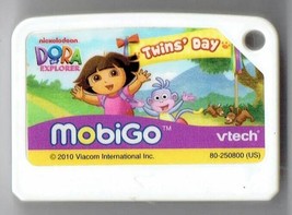 Vtech mobigo Nickelodeon Dora the Explorer Twins Day Game Cartridge Educ... - $9.75